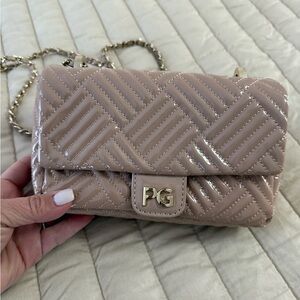 Quilted Beige Crossbody Bag